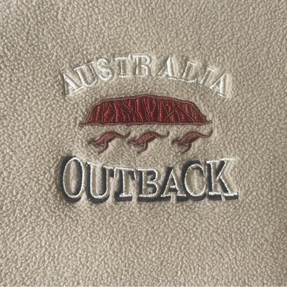 Outback Trading Company Fleece Jacket SZ Small Kangaroos Outdoors Preppy Unisex - Picture 2 of 16